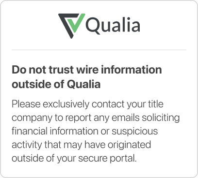Secure title and closing platform Qualia
